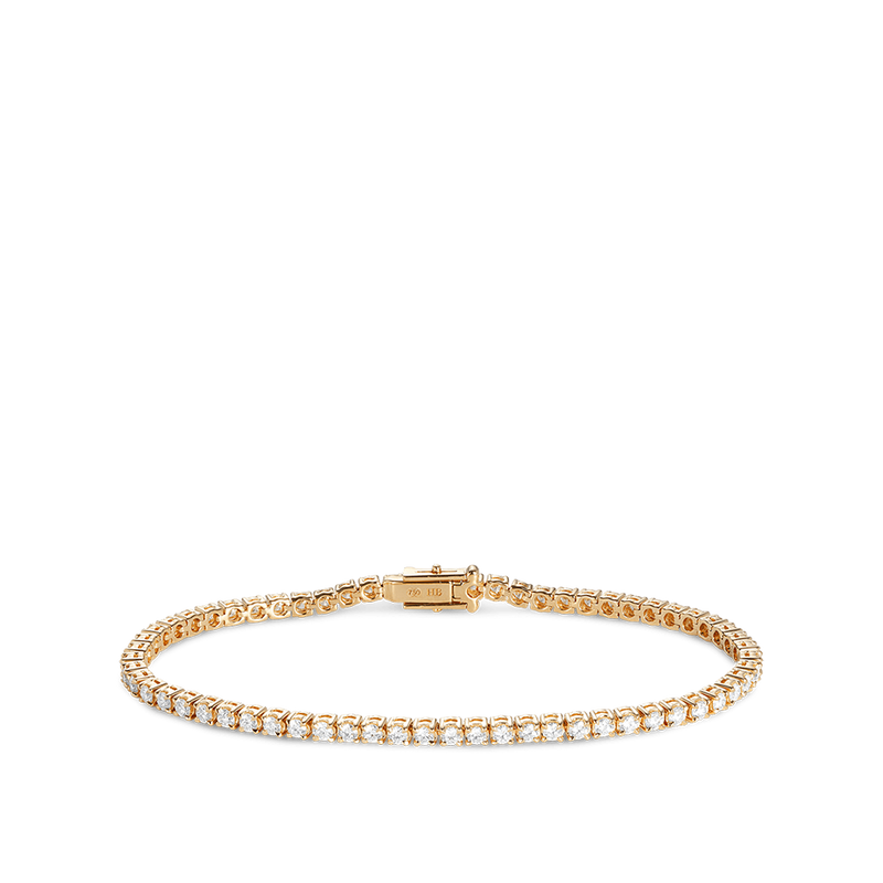 3.00 Carat Diamond Tennis Bracelet in 18ct Yellow Gold Hardy Brothers Jewellers