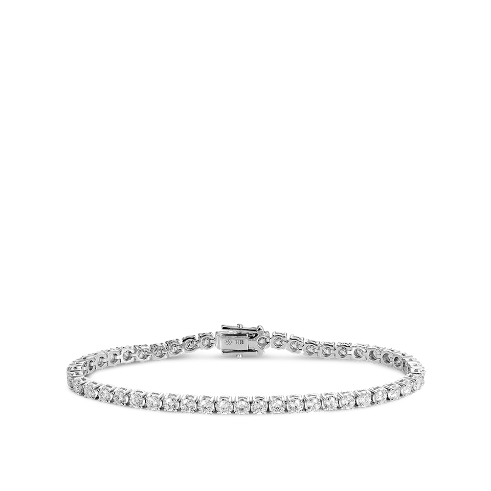 5.00 Carat Diamond Tennis Bracelet in 18ct White Gold Hardy Brothers Jewellers