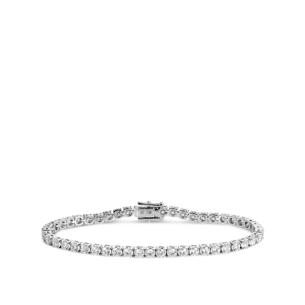 5.00 Carat Diamond Tennis Bracelet in 18ct White Gold Hardy Brothers Jewellers