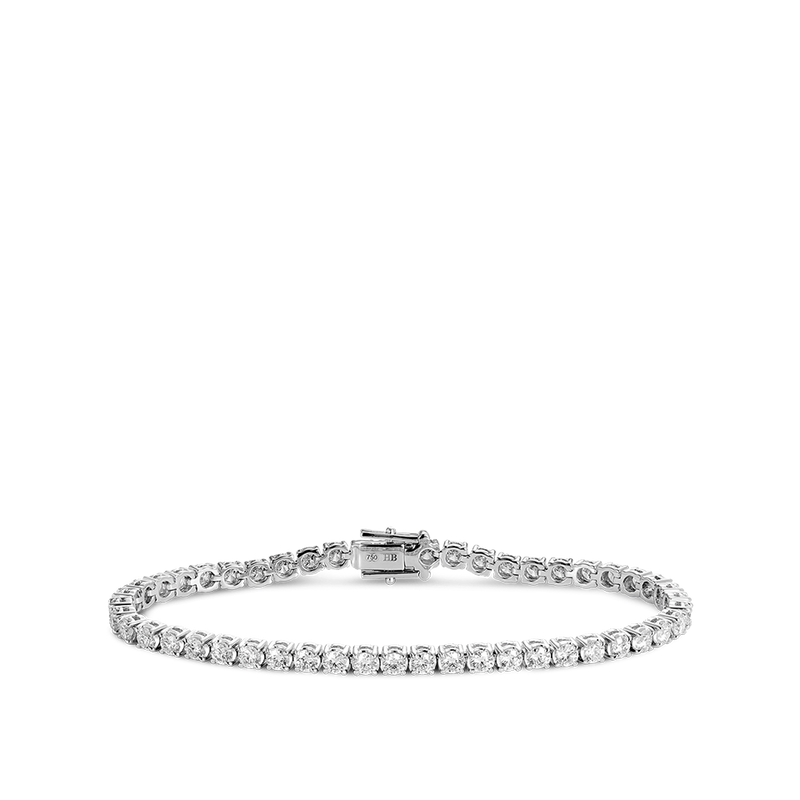 5.00 Carat Diamond Tennis Bracelet in 18ct White Gold Hardy Brothers Jewellers