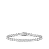 7.00 Carat Diamond Tennis Bracelet in 18ct White Gold Illusion Setting Hardy Brothers Jewellers