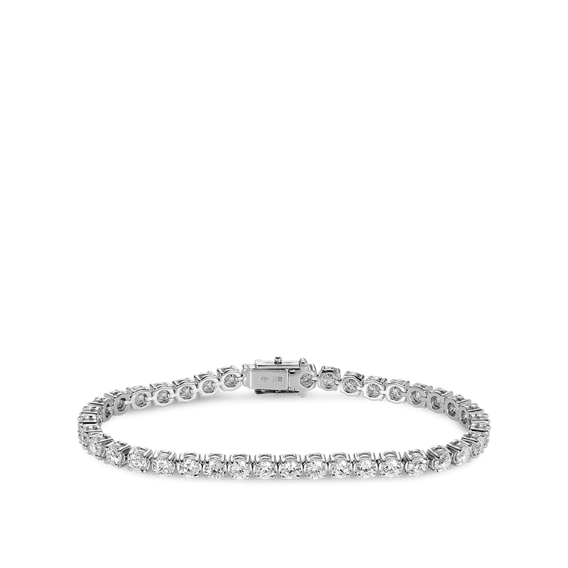 7.00 Carat Diamond Tennis Bracelet in 18ct White Gold Hardy Brothers Jewellers