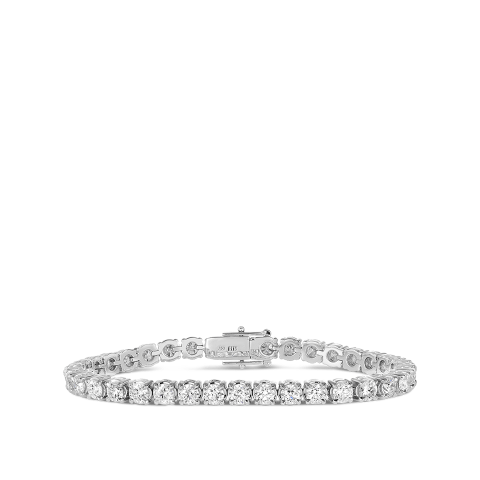 9.00 Carat Diamond Tennis Bracelet in 18ct White Gold Hardy Brothers Jewellers