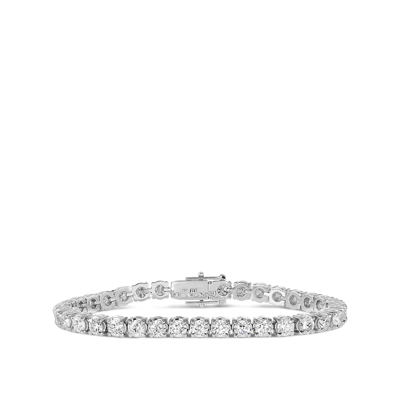 9.00 Carat Diamond Tennis Bracelet in 18ct White Gold Hardy Brothers Jewellers