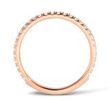 Raffiné 0.34 Carat Diamond Wedding Ring in 18ct Rose Gold Hardy Brothers Jewellers