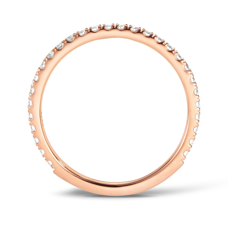 Raffiné 0.34 Carat Diamond Wedding Ring in 18ct Rose Gold Hardy Brothers Jewellers