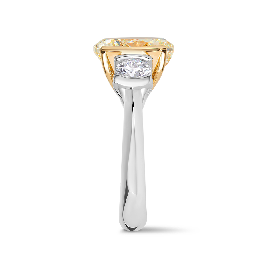 Vault 6.02 Carat Yellow and White Diamond Ring Hardy Brothers 