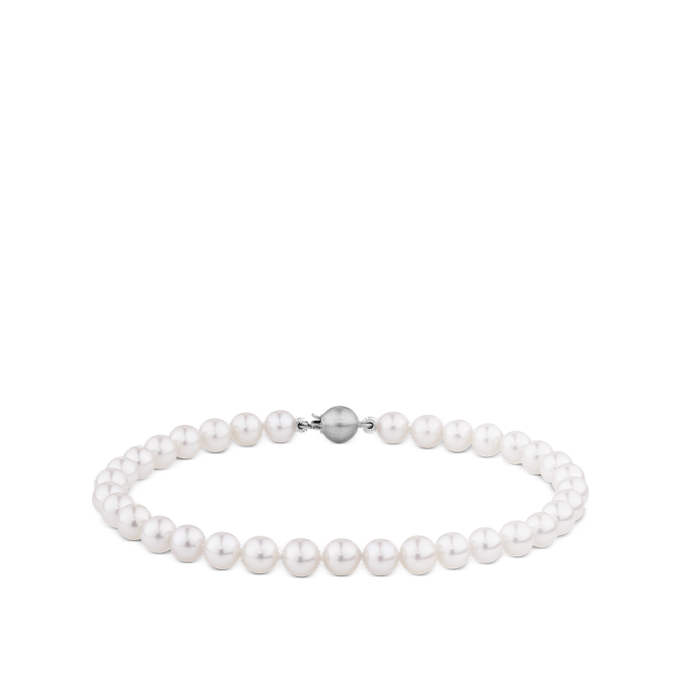Akoya Pearl Bracelet in 18ct White Gold Hardy Brothers Jewellers