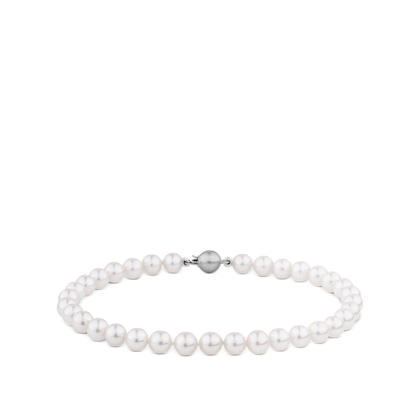 Akoya Pearl Bracelet in 18ct White Gold Hardy Brothers Jewellers