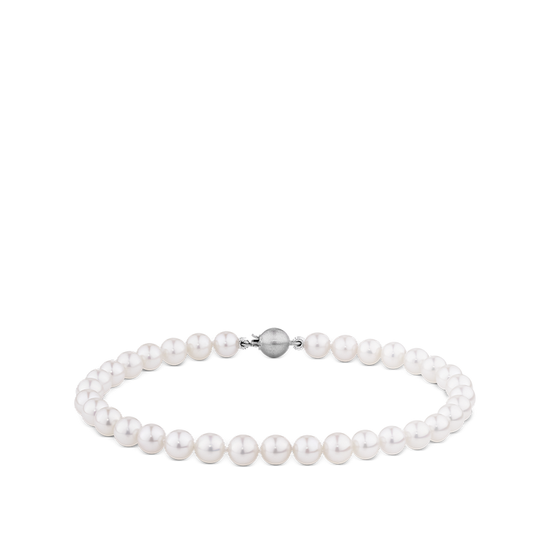 Akoya Pearl Bracelet in 18ct White Gold Hardy Brothers Jewellers