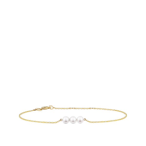 Akoya Pearl Bracelet in 18ct Yellow Gold Hardy Brothers Jewellers