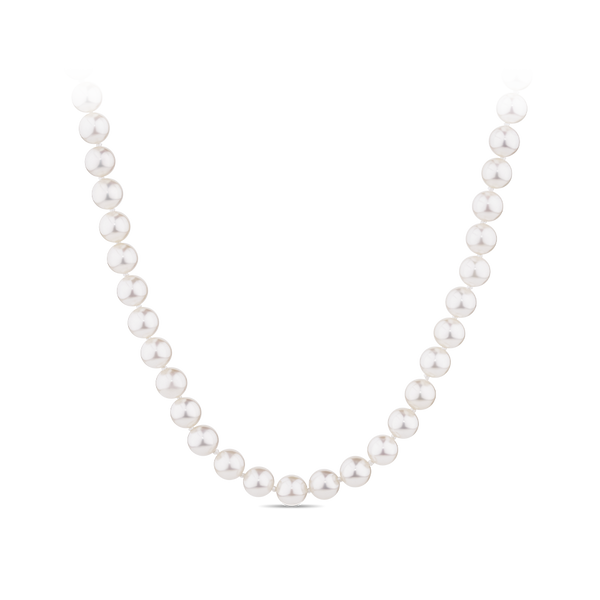 White akoya pearl deals necklace