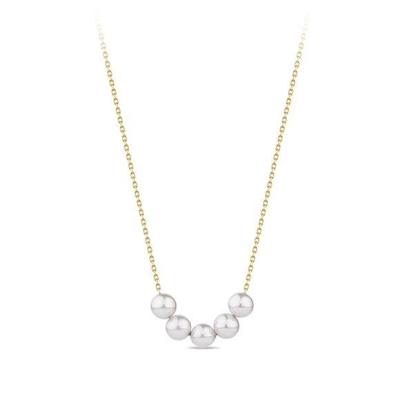 Akoya Pearl Necklace in 18ct Yellow Gold Hardy Brothers Jewellers