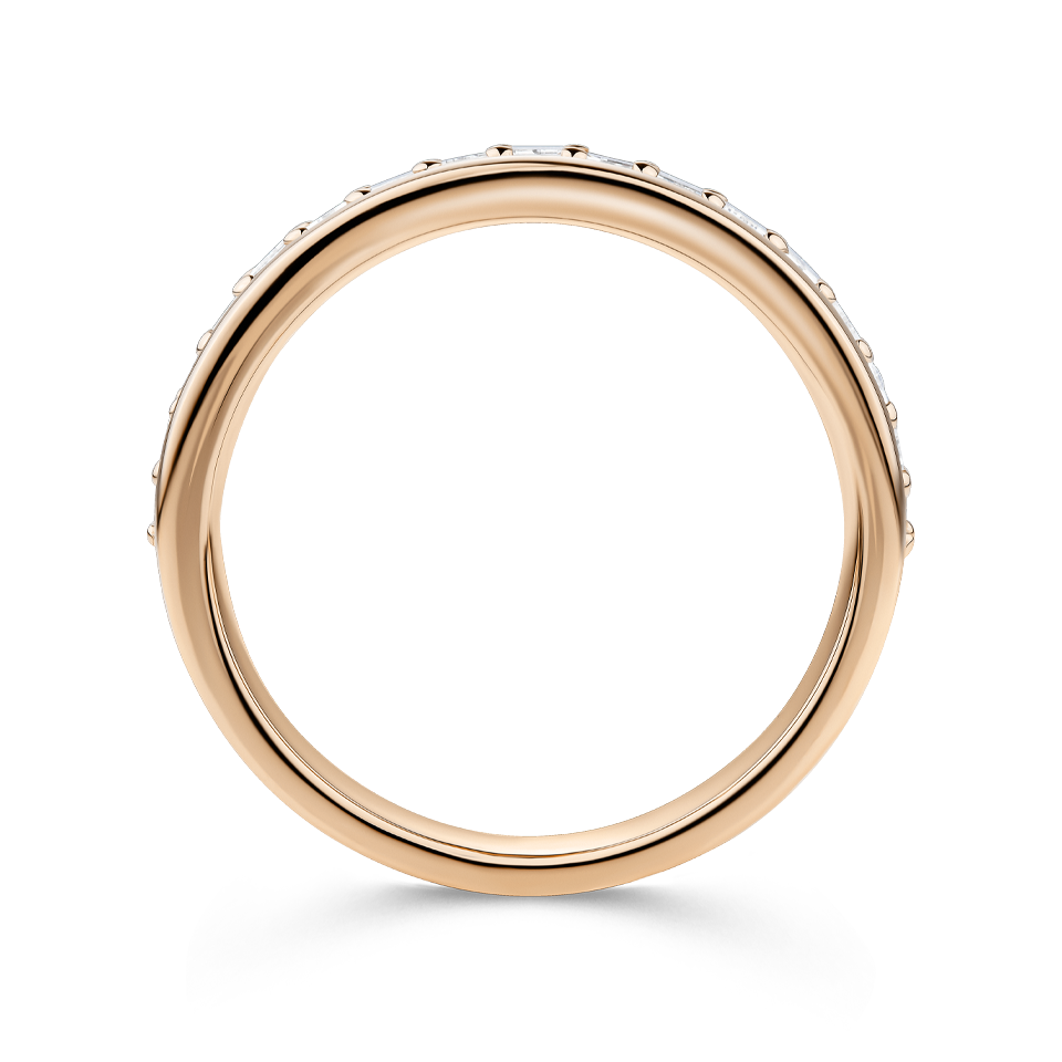 Baguette Statement Diamond Ring in 18ct Rose Gold Hardy Brothers Jewellers