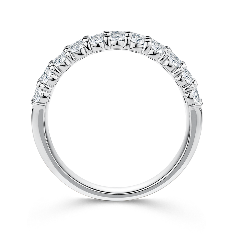 Baguette Statement Diamond Ring in 18ct White Gold Hardy Brothers Jewellers