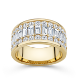 Baguette Statement Diamond Ring in 18ct Yellow Gold Hardy Brothers Jewellers
