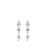 Fancy Cut Diamond Drop Earrings in 18ct White Gold Hardy Brothers Jewellers