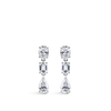 Fancy Cut Diamond Drop Earrings in 18ct White Gold Hardy Brothers Jewellers