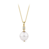 South Sea Pearl and Diamond Pendant in 18ct Yellow Gold Hardy Brothers Jewellers