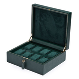 Leather Wolf 1834 British Racing Green 8 Piece Watch Box Hardy Brothers Jewellers