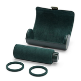 Leather Wolf 1834 British Racing Green Triple Watch Roll Hardy Brothers Jewellers