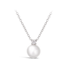 Akoya Pearl and Diamond Necklace in 18ct White Gold Hardy Brothers Jewellers