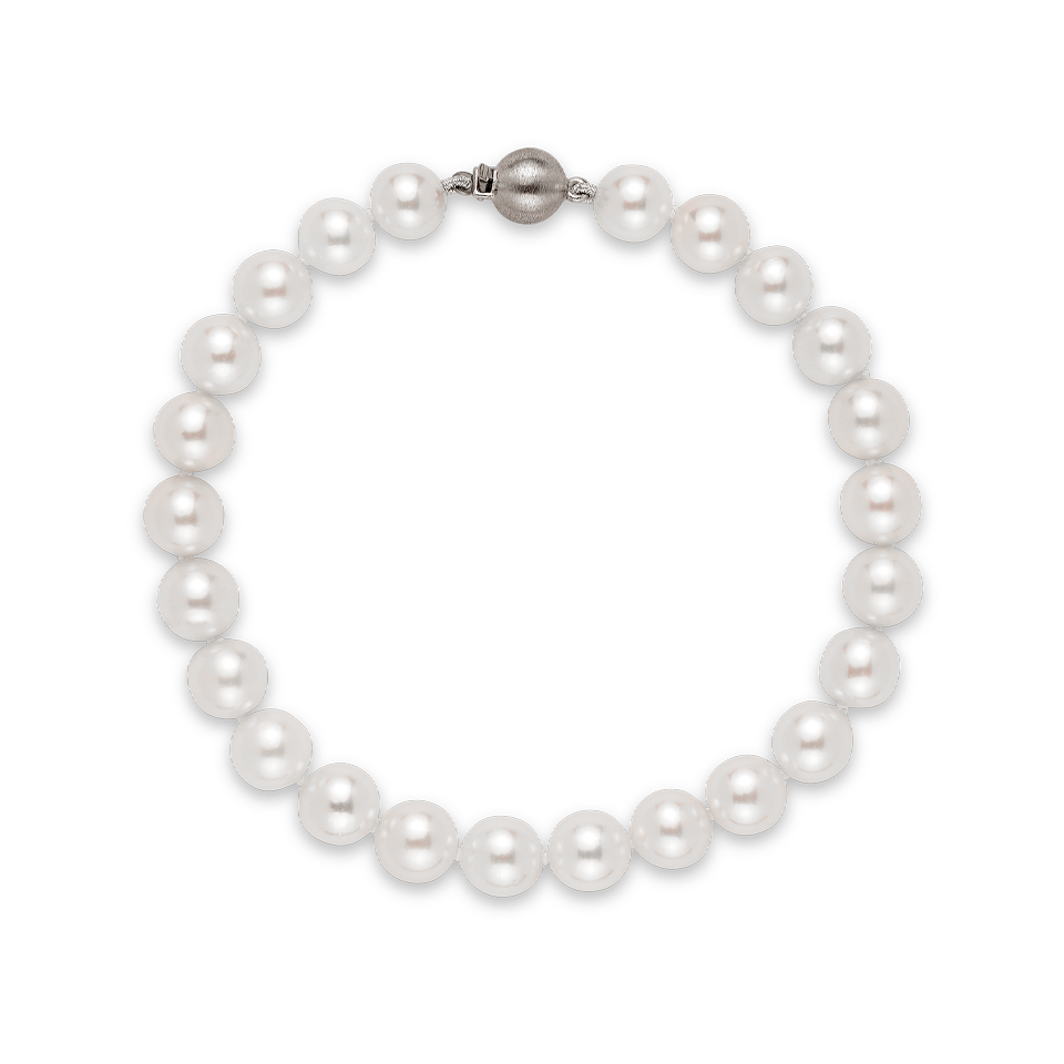 Akoya Pearl Bracelet in 18ct White Gold Hardy Brothers Jewellers