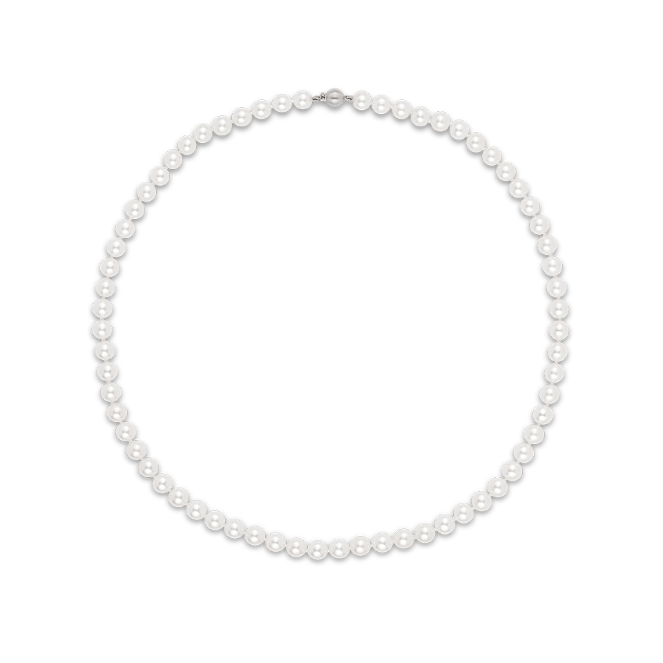 Akoya Pearl Necklace in 18ct White Gold Hardy Brothers