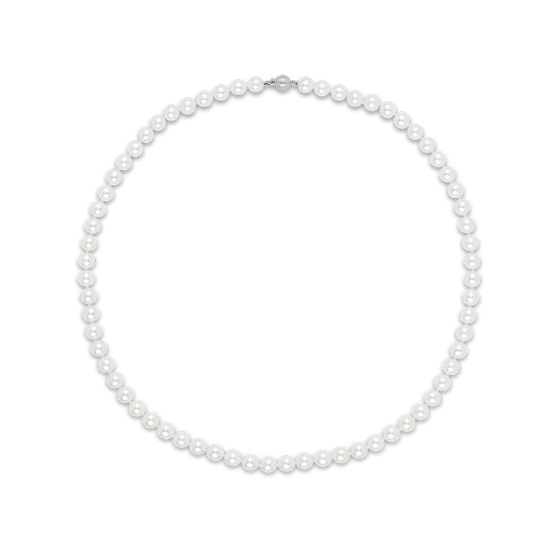Akoya Pearl Necklace in 18ct White Gold Hardy Brothers