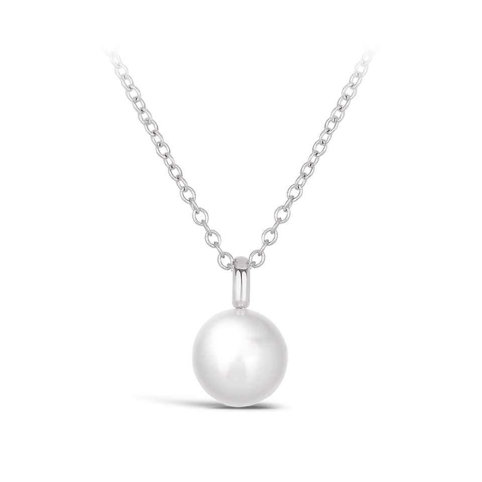 Akoya Pearl Pendant in 18ct White Gold Hardy Brothers Jewellers