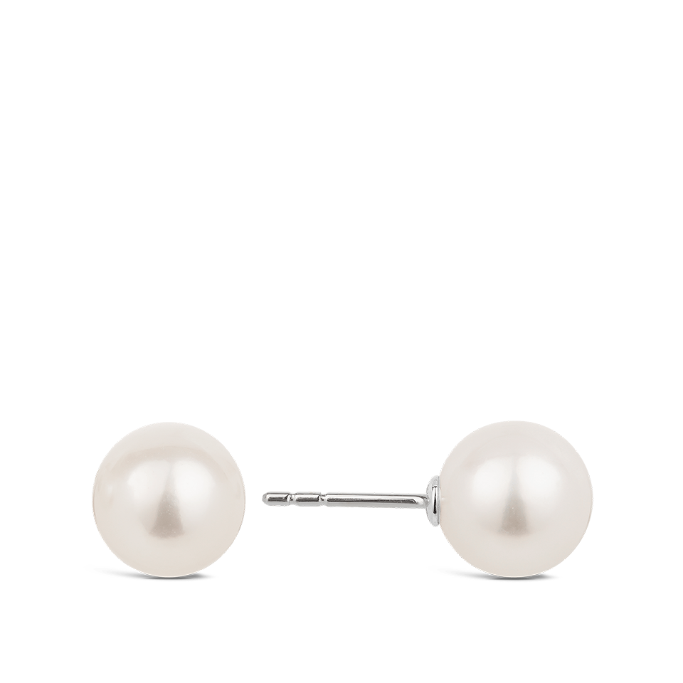 Akoya Pearl Stud Earrings in 18ct White Gold Hardy Brothers Jewellers