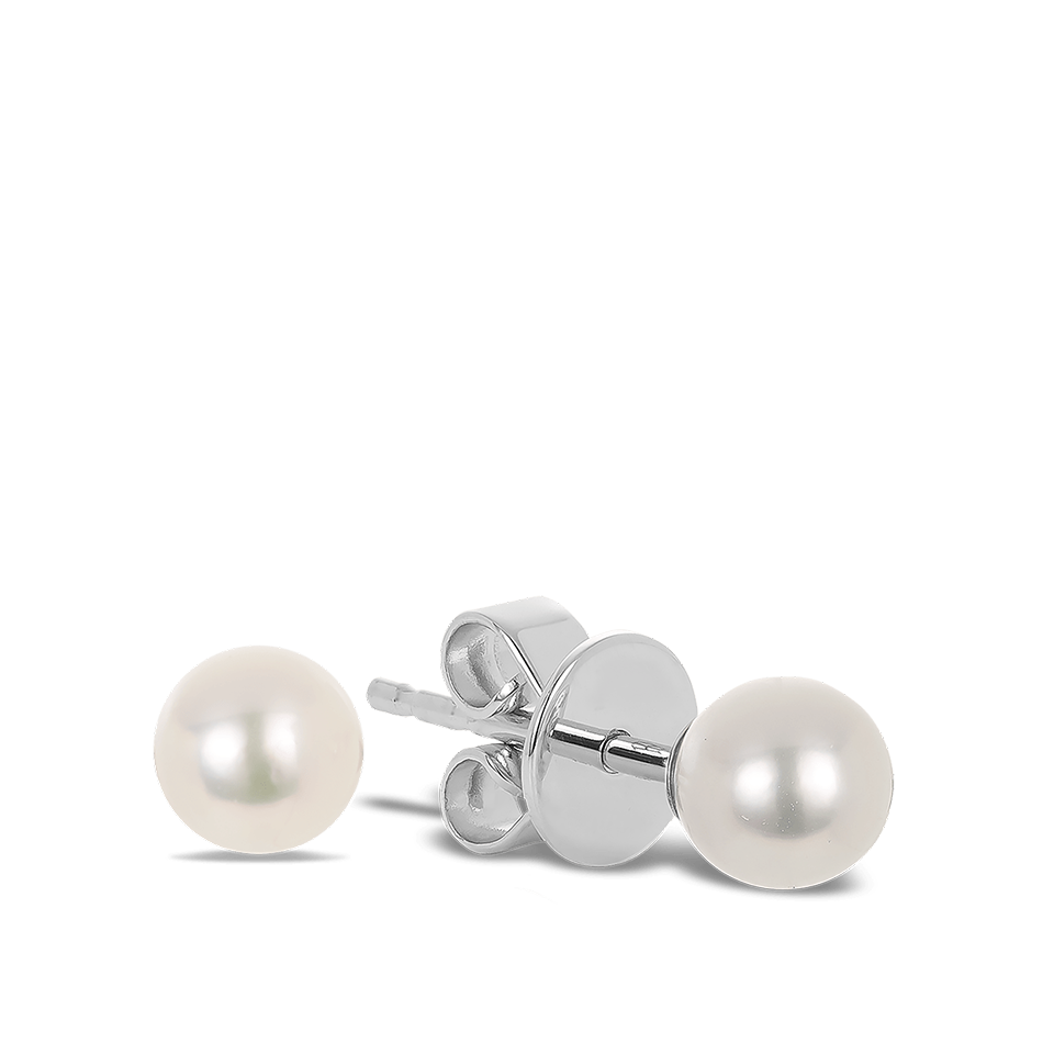 Akoya Pearl Stud Earrings in 18ct White Gold Hardy Brothers Jewellers
