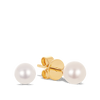 Akoya Pearl Stud Earrings in 18ct Yellow Gold Hardy Brothers Jewellers