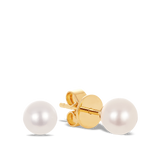 Akoya Pearl Stud Earrings in 18ct Yellow Gold Hardy Brothers Jewellers