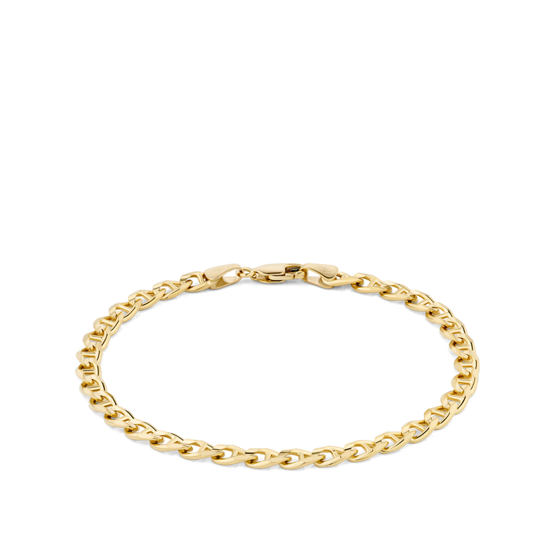 190mm Anchor Link Chain Bracelet in 18ct Yellow Gold Hardy Brothers Jewellers