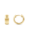 Barrel Huggie Earrings in 18ct Yellow Gold Hardy Brothers Jewellers