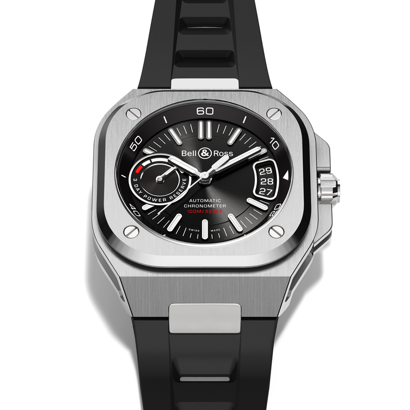 Bell & Ross BR-X5 Black Dial Stainless Steel Automatic Watch 41mm BRX5R-BL-ST/SRB Hardy Brothers Jewellers