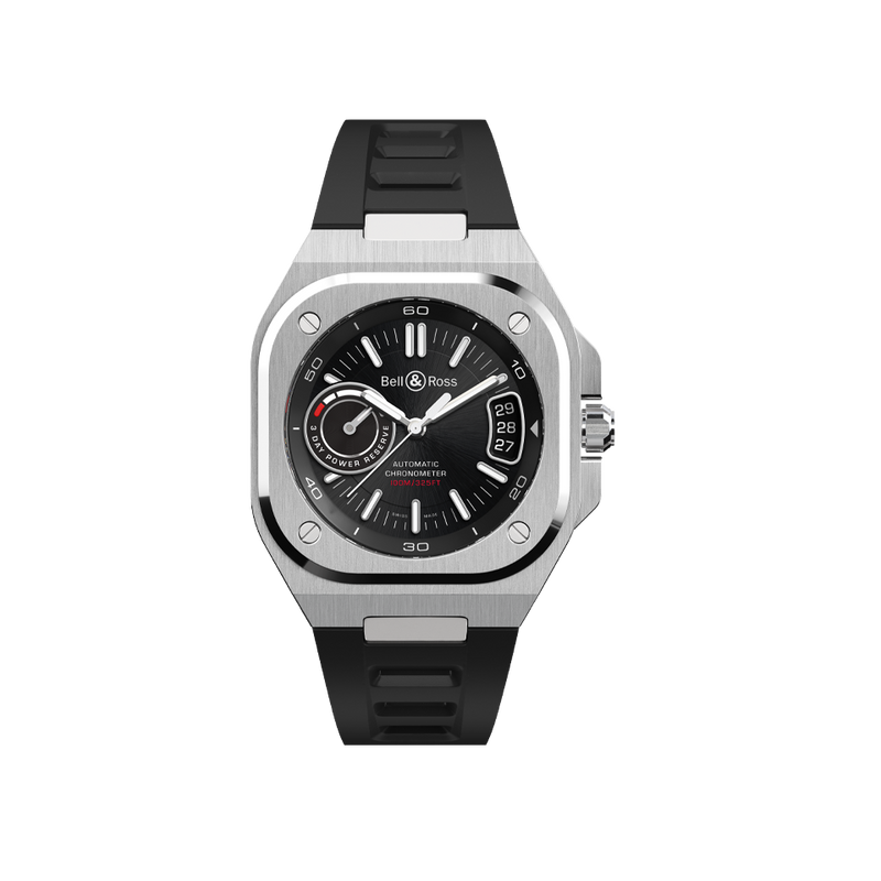 Bell & Ross BR-X5 Black Dial Stainless Steel Automatic Watch 41mm BRX5R-BL-ST/SRB Hardy Brothers Jewellers