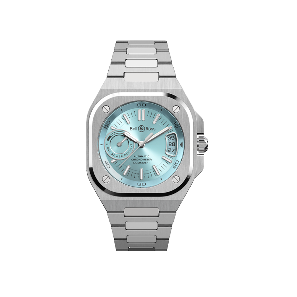 Bell & Ross BR-X5 Ice Blue Dial Stainless Steel Automatic Watch 41mm BRX5R-IB-ST/SST Hardy Brothers Jewellers