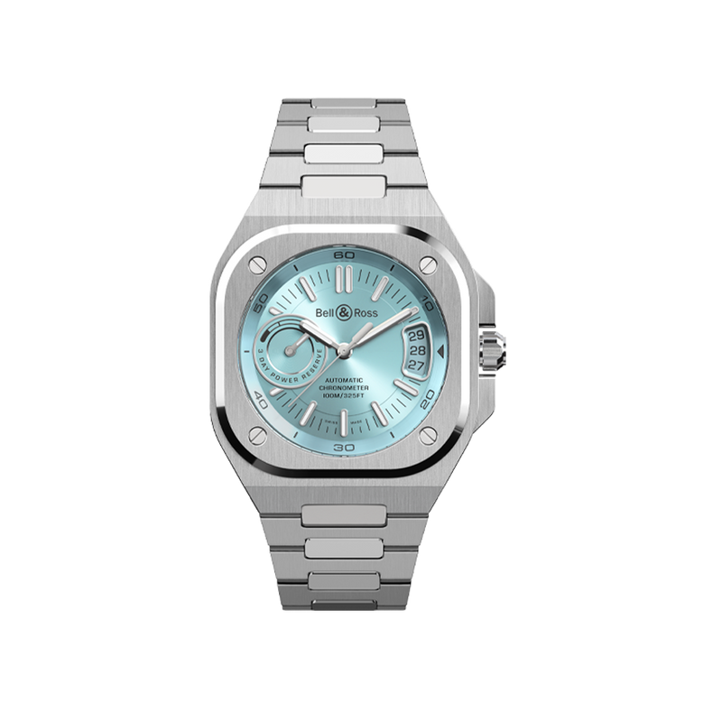 Bell & Ross BR-X5 Ice Blue Dial Stainless Steel Automatic Watch 41mm BRX5R-IB-ST/SST Hardy Brothers Jewellers