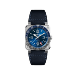 Bell & Ross BR 03-93 GMT Blue Watch Hardy Brothers Jewellers