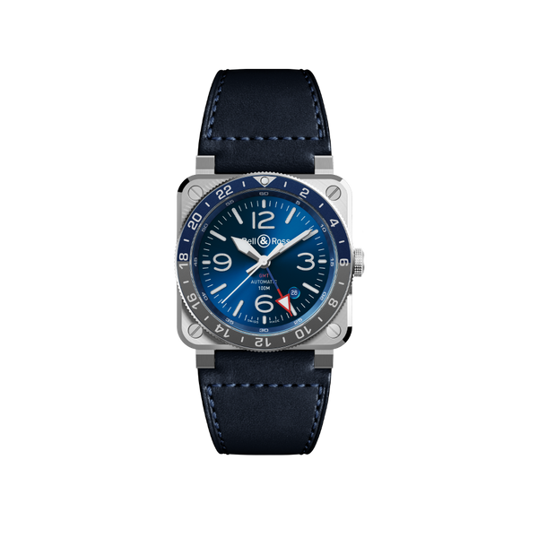 Bell & Ross BR 03-93 GMT Blue Watch Hardy Brothers Jewellers