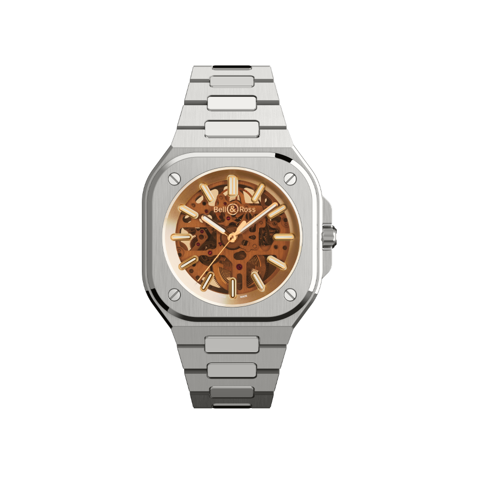 Bell & Ross BR 05 Skeleton Golden Hardy Brothers Jewellers