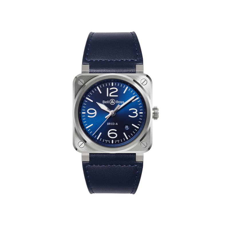 Bell & Ross BR 03 Blue Steel 41.00mm BR03A-BLU-ST/SCA Hardy Brothers Jewellers