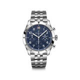 Breitling Classic AVI Chronograph 42 Tribute to Vought F4U Corsair Steel Bracelet Watch A233801A1C1A1 Hardy Brothers Jewellers