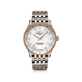 Breitling Navitimer Automatic 32 Mother Of Pearl Dial with Diamonds Stainless Steel and 18ct Gold U77320E61A1U1 Hardy Brothers Jewellers