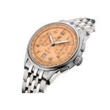 Watch Breitling Premier B01 Chronograph 42 Salmon Dial Stainless Steel Bracelet Hardy Brothers Jewellers