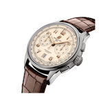 Watch Breitling Premier B01 Chronograph 42 Silver Dial Stainless Steel Alligator Strap Hardy Brothers Jewellers