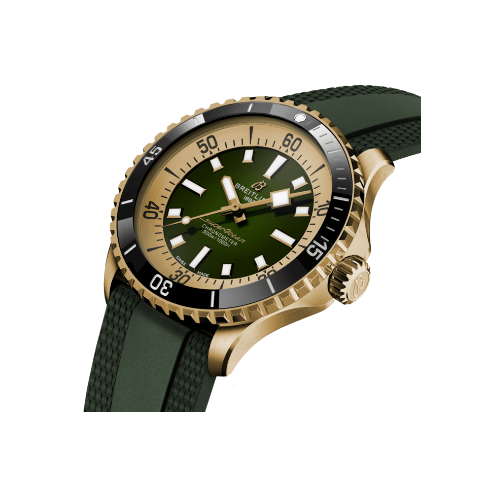 Breitling Superocean Automatic 42 Green Bronze N17375201L1S1 Hardy Brothers Jewellers