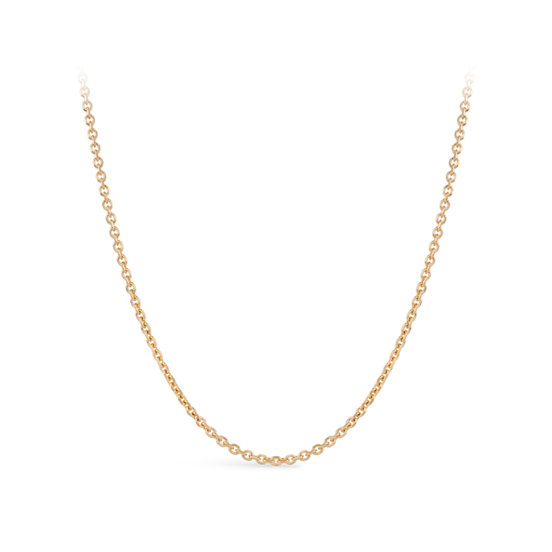 500mm Cable Link Chain Necklace in 18ct Rose Gold Hardy Brothers Jewellers